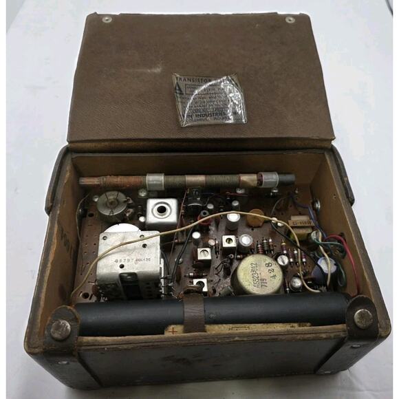 Vintage 50's Arvin 9 Portable Transistor Radio Model 63R58 AM Band Tested Works - Picture 8 of 13